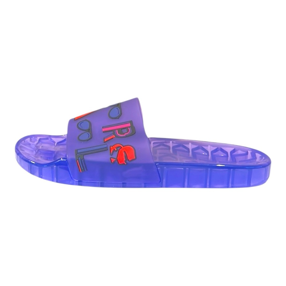 Karl Lagerfeld Tylee Blue Smoke Translucent Pool Slides Womens Size 10 NEW - Picture 3 of 8